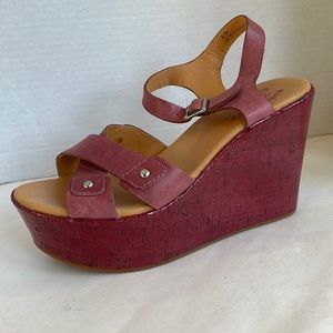 Kork Ease Wedge Platform Open Toe Sandals